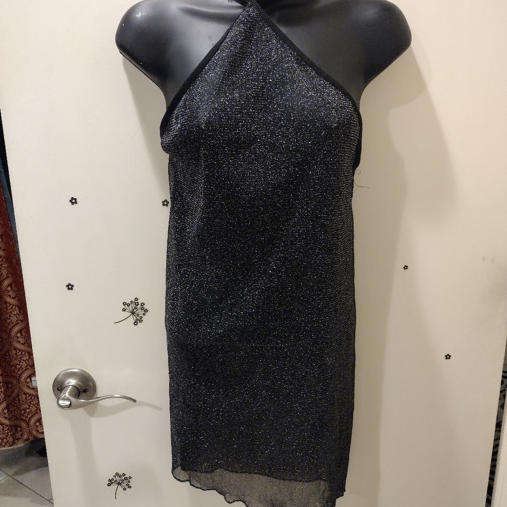 Sheer black with shimmer Penthouse Babydoll nightie